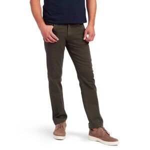 $139 NEW Mott & Bow Mercer Slim Military Green Soft Twill 31x32 AG Tellis Mugsy